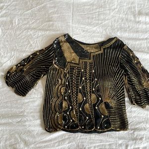 LAST DAY 11/10 🚨 BUNDLE OR OFFER 🚨 Vintage beaded blouse